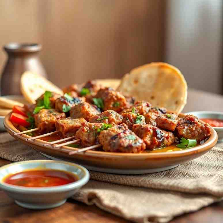 Azerbaijani Kebabs Master Juicy Chicken Skewers & Lamb Kebab Tips